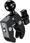 BRCOVAN Aluminum Alloy Handlebar Clamp Mount Base with 1'' TPU Ball for Rails 0.5'' to 2'' in Diameter, Compatible with RAM Mounts B Size Double Socket Arm & Bike Motorcycle Phone Mount Holder