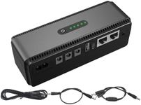 Small UPS Backup Battery | 10400 Mah Backup Battery Supply | Compact Uninterruptible Battery Supply, Wifi Camera Battery Supply, Small UPS Battery Supply for Wifi Router