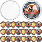 Kigeli 24 Pcs Military Challenge Coins Patriotic Challenge Coins with Protective Box Thank You for Your Service Veterans Gift Appreciation Commemorative Army Military Coins for Veterans Gift