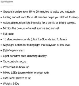 Lumie Bodyclock Shine 300 Wake-Up Light Alarm – White