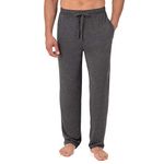 Fruit of the Loom Mens Signature Breathable Mesh Sleep Pants (Grey Heather, Large)