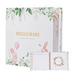 Baby Memory Book Keepsake, First 5 Year Baby Photo Album Scrapbook for Girl, Boy - Pregnancy Journal for First Time Moms, A Milestone Book to Record Every Event for Baby Shower Gifts (108 Page)