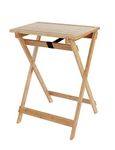 WENKO Folding table, Bamboo, 60 x 79 x 52 cm