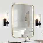 CLBA Gold Bathroom Mirror, 24x36 In