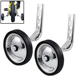 Training Wheels Heavy Duty Rear Wheel Bicycle Stabilizers Mounted Kit Compatible for Bikes of 14 16 18 Inch, 1 Pair