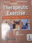 THERAPEUTIC EXERCISE FOUNDATIONS AND TECHNIQUES 8TH EDITION, 2023