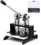 Flyrivergo Leather Cutting Machine, 7.87 x 7.87in Embossing Plate Manual Die Cutter Stamping Machine 1.0 Ton Force, Adjustable Pressure Stroke, Ideal for Multiple Materials and Leathercraft Projects