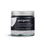 Georganics Mineral Toothpaste Powder - Activated Charcoal Stain Removing & Teeth Whitening Powder - 100% Natural - SLS, Glycerine & Fluoride Free - Certified Natural, Vegan and Cruelty-Free - 120ml