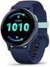 Garmin vívoactive 5 - Montre connectée GPS Sport et santé – Metallic Blue avec Bracelet Bleu Marine, TU