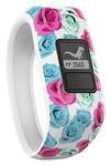 Garmin Vivofit Jr. Daily Activity Tracker for Kids - Real Flower (White with Flower Pattern)