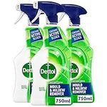 Dettol Anti-Bacterial Mould and Mildew Remover, 750 ml, Pack of 3 (Packaging may vary)