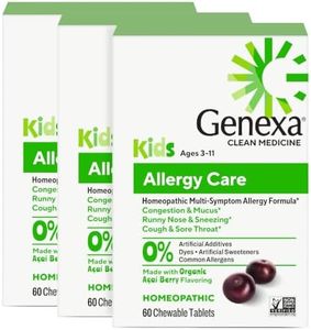Genexa Kids Allergy Relief, Drug Free & Made Clean, 60 Tablets, 3 Pack