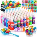 Nisuez Magic Water Elf Toy Kit - 50 Magic Gels (4 Types) & 20 Color Molds