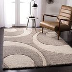 anas carpet Carpets for Living Room Handwoven 3D Curved Pattern Shaggy Super Soft Fluffy and Anti Skid Rugs, Size 3X5 Feet Rectangular