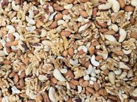 Mixed Nuts 1kg – Fresh 4 Nut Mix of Cashews Almonds Walnuts Brazil Mixture - Selection of Raw Whole Natural Plain Unsalted Unroasted - No Peanuts Healthy Snacks Large Bulk for Eating Keto Gift PURIMA