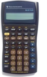 Texas Instruments BAIIPLUS BAIIPlus Financial Calculator, 10-Digit LCD