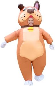 XYJKIDSES Inflatable Costume for Kids Dog Halloween Costumes for Kid Funny Bulldog Blow Up Costumes
