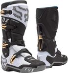 Fox Racing Men's Instinct Motocross Dirt Bike Boots, White/Black/Grey, 11