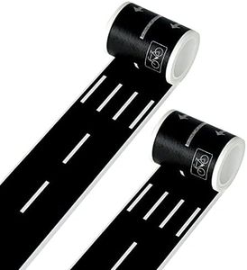 TORMEN Road Sticker Rolls Cars Track and Train Sets Sticker Perfect to Develop Your Kids Imagination and Memory, Play and Gifts for Children Toys(2 Rolls of Road