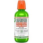 TheraBreath Fresh Breath Oral Rinse, Clinically Shown to Fight Bad Breath for 12 Hours. Alcohol-Free & Dye-Free Mouthwash, Certified Vegan, Halal, Kosher & Gluten-Free. Mild Mint, 473ml (Pack of 1)