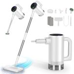 11-in-1 Steam Mop - Detachable Handheld Steam Cleaner with 380mL Tank, 260℉ Floor Steamer for Hardwood, Tile, Grout, Windows, Bath & Kitchen - 3-Level Steam Control, Multi-Purpose Floor Steam Cleaner