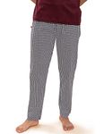 DaMENSCH The Stretch Men's Woven Cotton Tapered Fit Pyjama Pants- Houndstooth Black Print- Large