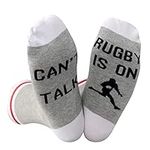 Rugby Socks Can’t Talk Rugby Is On Rugby Player Rugby Coach Gift Funny Socks Gift (Rugby Is On CA)