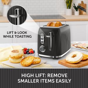 Breville 2-Slice Toaster, Black – Bold Collection