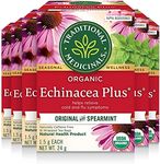 Traditional Medicinals Organic Echinacea Plus Herbal Tea, 16 Bags (Pack of 6)