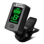 JOYO Guitar Tuner Digital Electronic Tuner with LCD Display for Guitar Bass Violin Mandolin Banjo Ukulele Acoustics High Precision Calibration Tuner (JT-01)