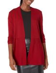 Anne Klein Women's Monterey Cardigan, Sangria/Sangria, XX-Small