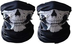 2 Pcs Motorcycle Face Skull Mask Ha