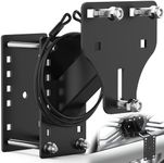 PAULINN Trailer Spare Tire Mount, 3-Nuts Upgraded Universal Spare Tire Carrier, Fits 4/5 / 6/8 Lugs Wheels on 4", 4.5'', 4.75'', 5'', 5.5'' & 6'' Bolt Patterns, 180 LBS, w/Anti-Theft Rope