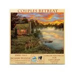 SUNSOUT INC - Couples Retreat - 1000 pc Large Pieces Jigsaw Puzzle by Artist: Lambson's Wildlife Art - Finished Size 27" x 35" - MPN# 50121