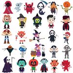 400 PCS Halloween Temporary Tattoos for Kids Cute Tattoo Waterproof Fake Tattoos Stickers with Pumpkin Ghost Devil Skull Magician Bat Halloween Theme Decorations for Kids Gifts (400 PCS)