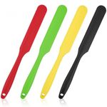 Dokpav 4 PCS Silicone Spatula, Heat Resistant Seamless Spatulas, Ergonomic Wax Applicator Spatula, Cream Scraper, Cake Butter Spatula, Multifunction Silicone Spatulas for Flour Egg Mixture Jar Bottles