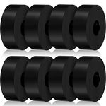 8 Pcs Vibration Isolation Washer Rubber Isolation Pads 1.5 Inch OD 0.5 Inch ID 0.5 Inch Rubber Washers Thick Anti Vibration Pads Rubber Bushings Mechanical Vibration Damping Pads Solid Rubber Isolator