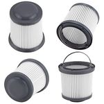 PVF110 Washable Replacement Filter for Black and Decker Dustbuster Cordless Hand Vacuum CHV1410L, BDH2000PL Lithium Pivot Vac PHV1810, Cordless FLEX Hand Vacuum BDH2020FL ( 4-Pack )