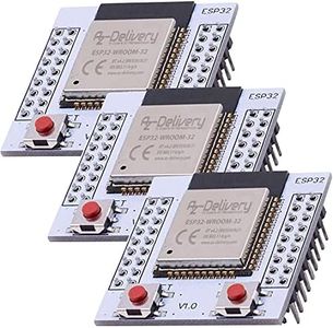 AZDelivery 3 x ESP32 WiFi Modulo con Placa Adaptadora Compatible con Arduino y Raspberry Pi con E-Book Incluido!
