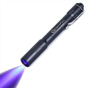 LIGHTFE UV Flashlight 365nm Purple Light Identification handheld Flashlight black UV torch AAA battery For Lamp -Spot Scorpions, Pet Urine, Counterfeit Money, Bed Bugs…(UV D11-365nm)