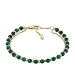 Fossil women's bracelet All Stacked Up Beads malachite green, JF04541710