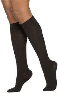 Sigvaris 232 Cotton Women's Closed Toe Knee Highs - 20-30 mmHg Short Black MS Short 232CMSW99