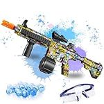 Gel Gun, Electric Gel Blaster Pistol Automatic With 30000 Biodegradable Wtaer Beads & Goggles, M416 Guns For Adults Airsoft Pistol, Nerf Gun Toys For Kids