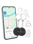 2Pack-Tracker Tag Compatibles with Samsung SmartThings APP, Keychain Samsung Tag, Reverse Phone Find, Global Tracking, Long and Replaceable Battery Life, Better Than Google Find Hub for Samsung Phones