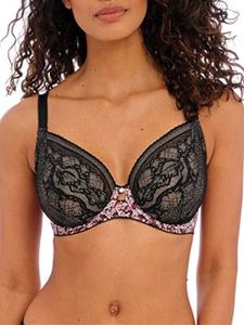 Freya Women's Infinity Fields Underwire Plunge Bra, Black, 38E