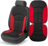 Walser car seat Cover Novara Universal seat Cover and Protective pad in Black red Seat Protector for Cars and Vans