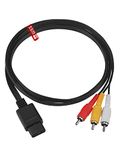 SuperSmashMedia® - AV Cable for Super Nintendo SNES, Nintendo 64 N64 & Gamecube GC Composite RCA TV Lead