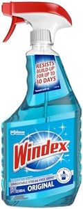 Windex Glass and Window Cleaner Spray Bottle, Packaging Designed to Prevent Leakage and Breaking, Surface Cleaning Spray, Original Blue Scent, 23 Fl Oz