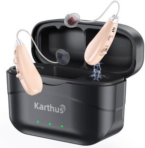 Hearing Aids for Seniors, Rechargeable OTC for Clear Conversations & TV