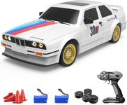 Mostop Remote Control Car 1/16 Scale RC Drift Car 2.4GHz 4WD High Speed 30+KM/H Classic Vehicle with LED Lights Drifting Tires Racing Vehicle Toys Gifts for Adults Boys, 2 Batteries